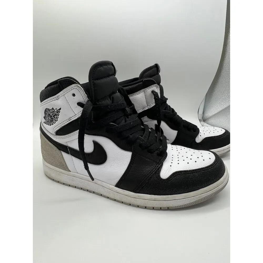 Nike‎ Air Jordan Black White 1 Retro High OG Men's Basketball Sneakers Size 10